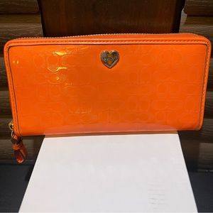 Coach zipper wallet